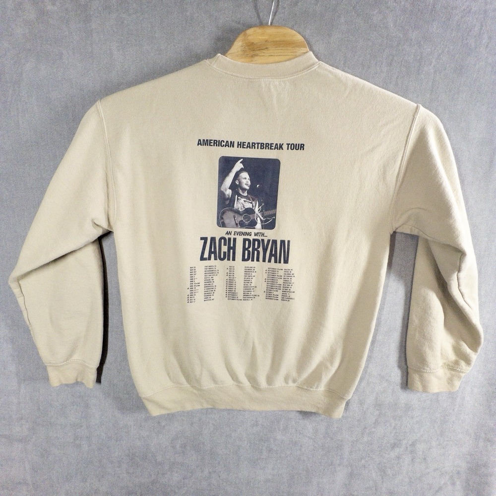 2022 Zach Bryan American Heartbreak Tour Sweatshirt Medium *read* - Picture 2 of 7